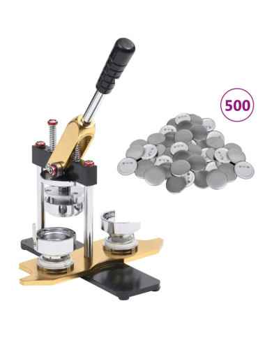 Machine à badges avec 500 pièces de bouton à épingle 58 mm | Mobilier & Déco