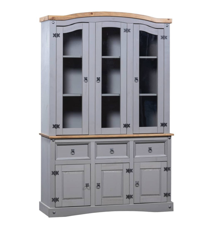 Buffet et vaisselier Pin mexicain Gamme Corona Gris | Mobilier & Déco
