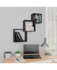Étagères murales cubiques Gris 68x15x68 cm bois d'ingénierie | Mobilier & Déco