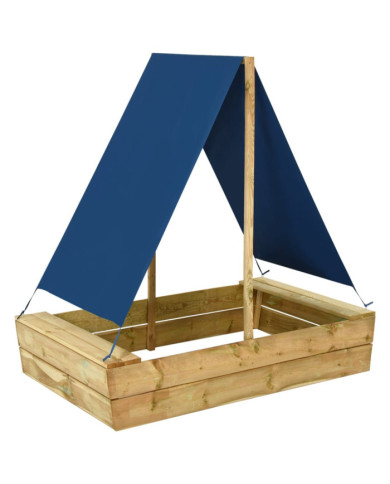 Bac à sable avec toit 80x60x97,5 cm Bois de pin imprégné | Mobilier & Déco
