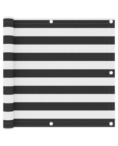 Écran de balcon Anthracite et blanc 90x400 cm Tissu Oxford | Mobilier & Déco