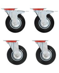 Roulettes pivotantes 4 pcs 125 mm | Mobilier & Déco