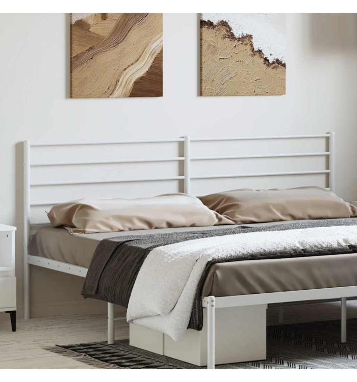Tête de lit métal blanc 180 cm | Mobilier & Déco