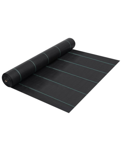 Toile de paillage Noir 1x50 m PP | Mobilier & Déco