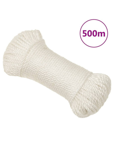 Corde de travail Blanc 3 mm 500 m polypropylène | Mobilier & Déco