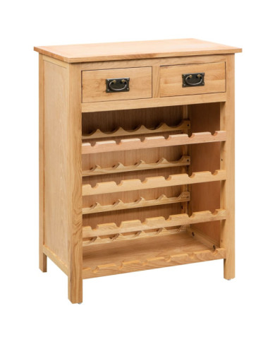 Casier à bouteilles 72 x 32 x 90 cm Bois de chêne massif | Mobilier & Déco