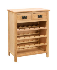 Casier à bouteilles 72 x 32 x 90 cm Bois de chêne massif | Mobilier & Déco