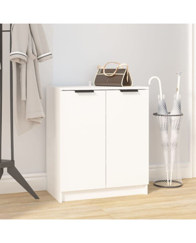 Armoire à chaussures Blanc 59x35x70 cm Bois d'ingénierie | Mobilier & Déco