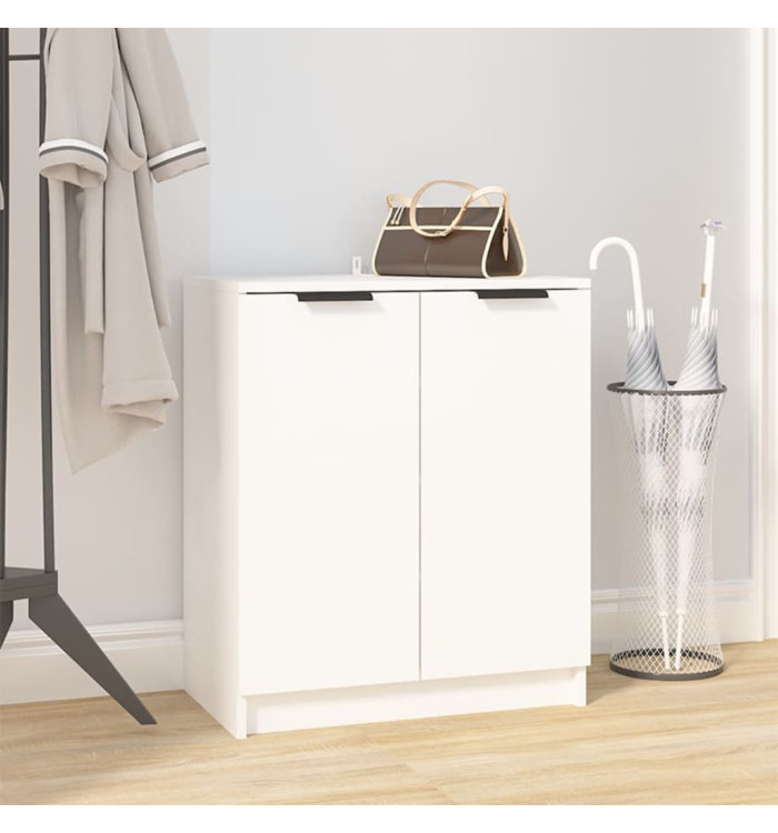 Armoire à chaussures Blanc 59x35x70 cm Bois d'ingénierie | Mobilier & Déco