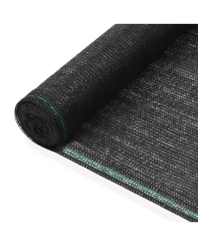 Clôture de tennis PEHD 1,4 x 25 m Noir | Mobilier & Déco
