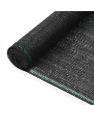Clôture de tennis PEHD 1,4 x 25 m Noir | Mobilier & Déco