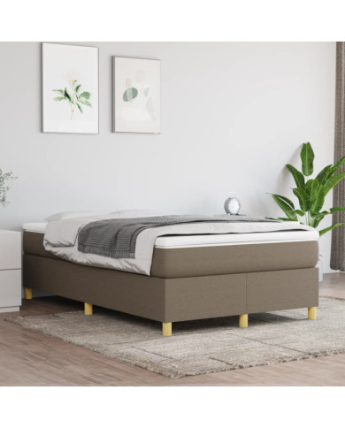 Cadre de lit sans matelas taupe 120x200 cm tissu | Mobilier & Déco