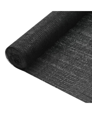 Filet brise-vue Noir 2x10 m PEHD 75 g/m² | Mobilier & Déco
