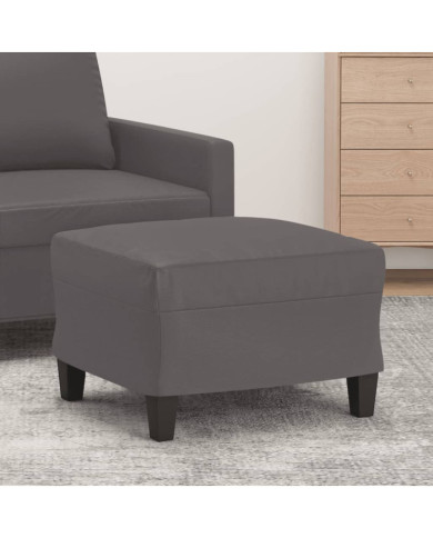 Repose-pied Gris 60x50x41 cm Similicuir | Mobilier & Déco