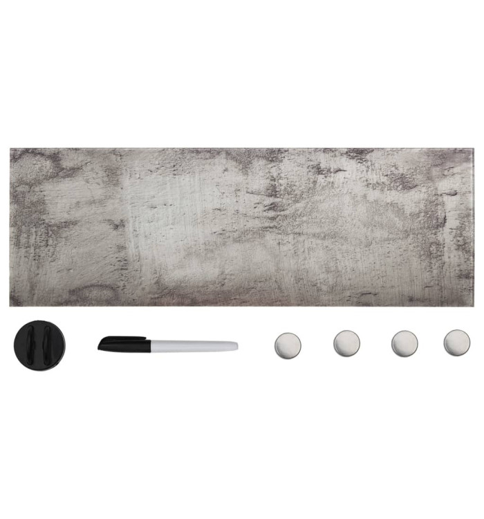 Tableau noir magnétique mural Verre 60x20 cm | Mobilier & Déco
