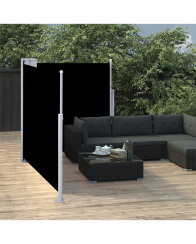 Auvent latéral rétractable Noir 100 x 600 cm | Mobilier & Déco