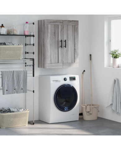 Armoire murale sonoma gris 69,5x34x90 cm bois d'ingénierie | Mobilier & Déco