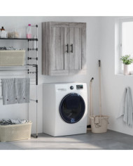 Armoire murale sonoma gris 69,5x34x90 cm bois d'ingénierie | Mobilier & Déco