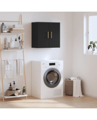 Armoire murale noir 60x31x60 cm bois d'ingénierie | Mobilier & Déco