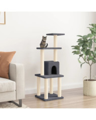 Arbre à chat avec griffoirs en sisal Gris foncé 105 cm | Mobilier & Déco