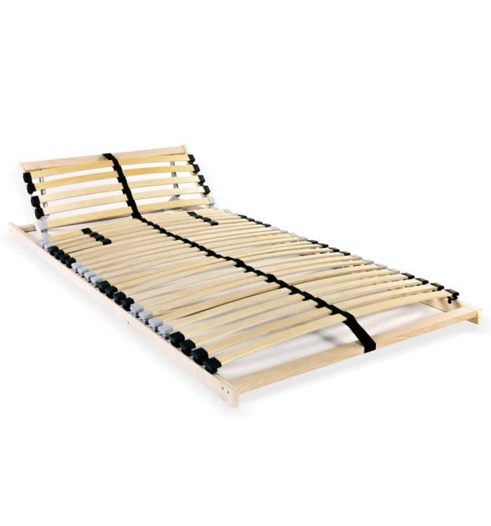Sommier à lattes sans matelas avec 28 lattes 7 zones 90x200 cm | Mobilier & Déco