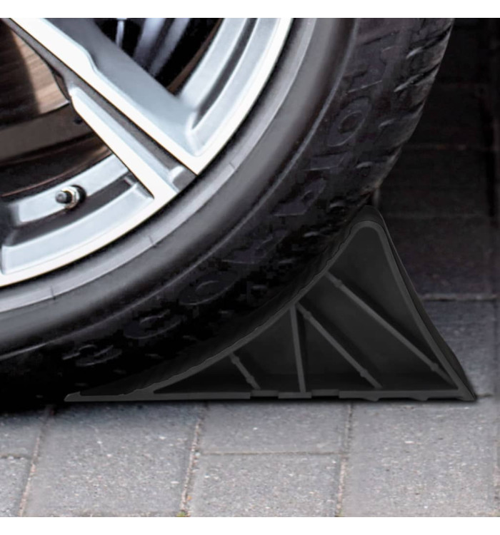Cales de roues 2 pcs 25x10x11,5 cm plastique | Mobilier & Déco