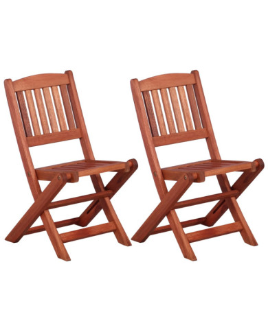 Chaises à manger pour enfants lot de 2 Bois d'eucalyptus | Mobilier & Déco