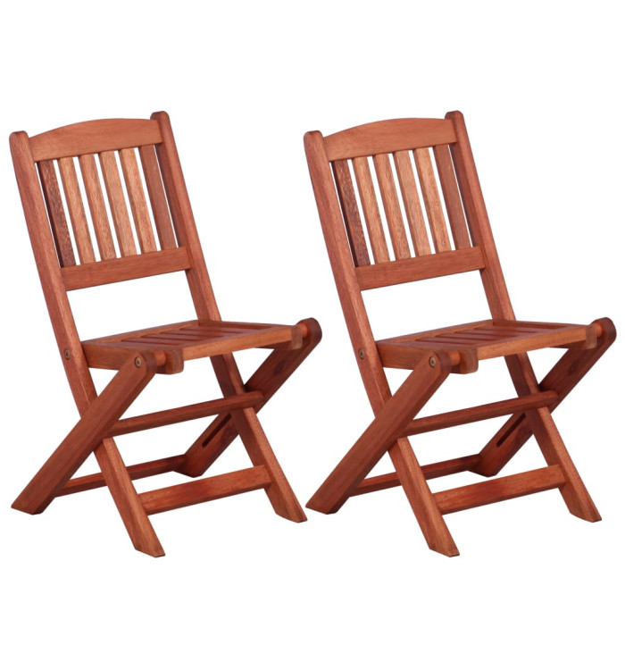 Chaises à manger pour enfants lot de 2 Bois d'eucalyptus | Mobilier & Déco