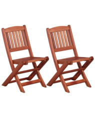 Chaises à manger pour enfants lot de 2 Bois d'eucalyptus | Mobilier & Déco