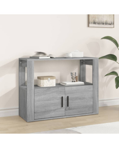 Buffet Sonoma gris 80x30x60 cm Bois d'ingénierie | Mobilier & Déco