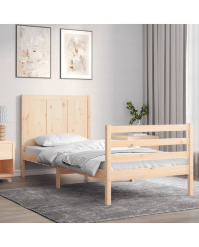 Cadre de lit sans matelas bois massif | Mobilier & Déco