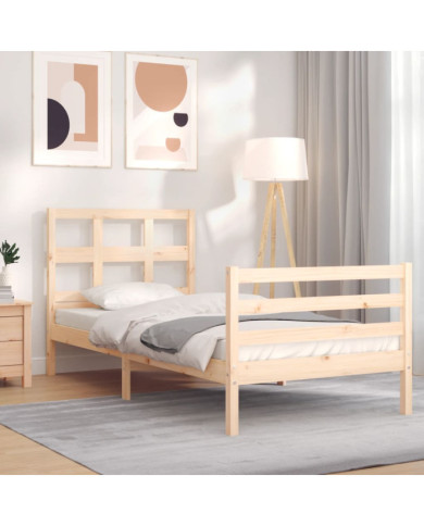 Cadre de lit sans matelas bois massif | Mobilier & Déco