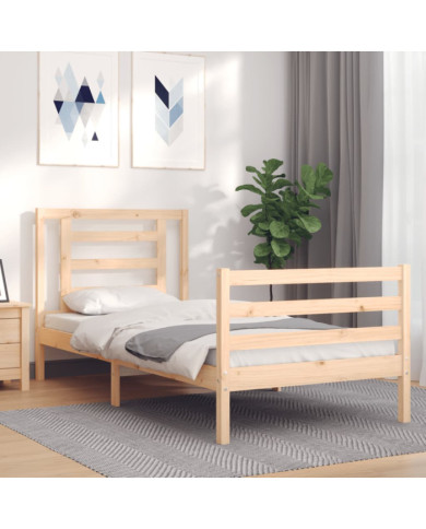 Cadre de lit sans matelas bois massif | Mobilier & Déco
