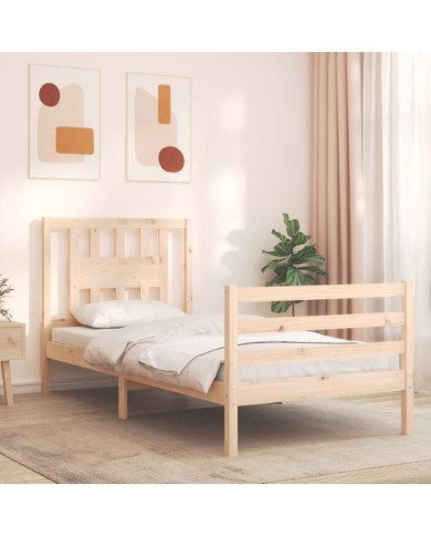 Cadre de lit sans matelas bois massif | Mobilier & Déco