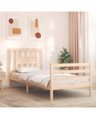 Cadre de lit sans matelas bois massif | Mobilier & Déco