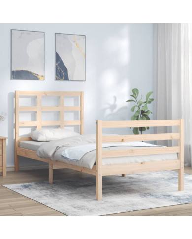 Cadre de lit sans matelas bois massif | Mobilier & Déco
