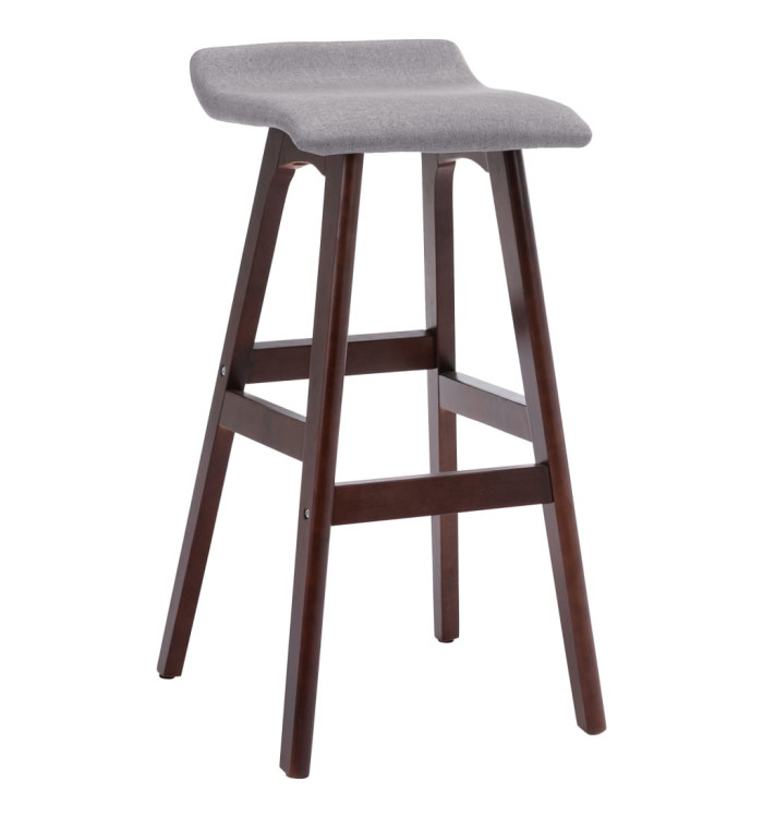 Chaise de bar Gris clair Tissu | Mobilier & Déco