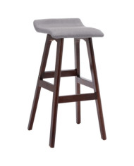 Chaise de bar Gris clair Tissu | Mobilier & Déco
