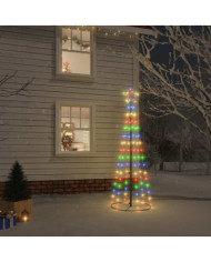 Arbre de Noël cône 108 LED Colorées 70x180 cm | Mobilier & Déco