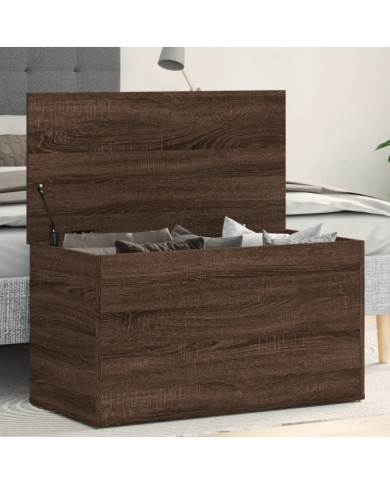 Coffre de rangement Chêne marron 84x42x46 cm Bois d'ingénierie | Mobilier & Déco