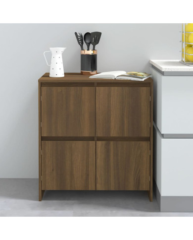Buffet Chêne marron 70x41x75 cm Bois d'ingénierie | Mobilier & Déco