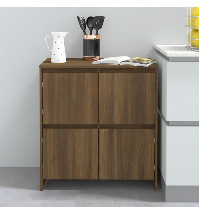 Buffet Chêne marron 70x41x75 cm Bois d'ingénierie | Mobilier & Déco