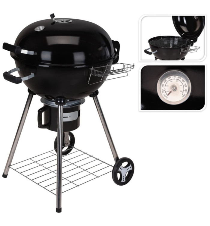 ProGarden Barbecue sous forme de bouilloire 68 x 57 x 99 cm | Mobilier & Déco