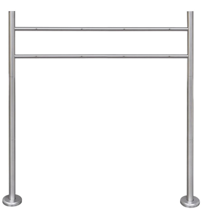 Support en acier inoxydable pour double boîte aux lettres | Mobilier & Déco
