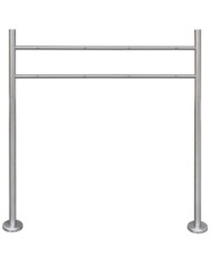 Support en acier inoxydable pour double boîte aux lettres | Mobilier & Déco