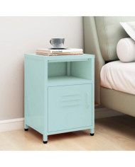 Table de chevet Vert menthe 35x35x51 cm Acier | Mobilier & Déco