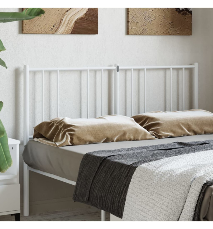 Tête de lit métal blanc 120 cm | Mobilier & Déco