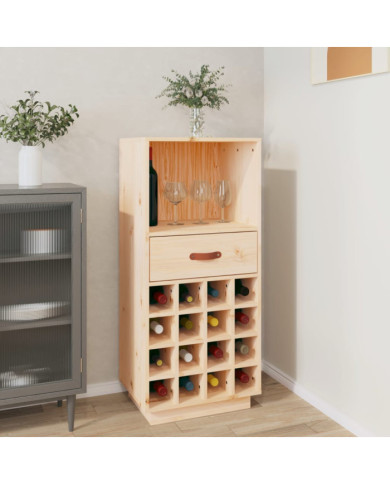 Armoire à vin 45x34x100 cm Bois de pin massif | Mobilier & Déco