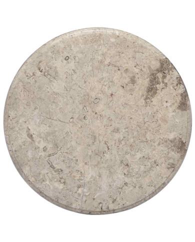 Dessus de table Gris Ø50x2,5 cm Marbre | Mobilier & Déco
