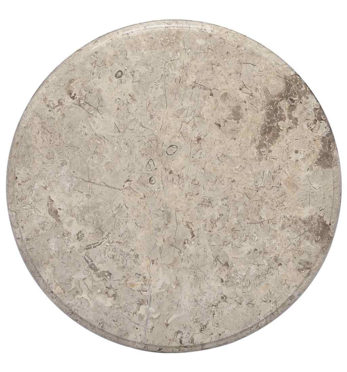 Dessus de table Gris Ø50x2,5 cm Marbre | Mobilier & Déco